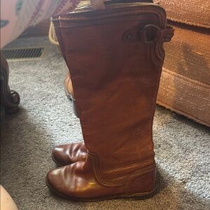 Frye Brown Leather Winter Boots